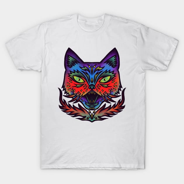 Fierce cat T-Shirt by barmalisiRTB